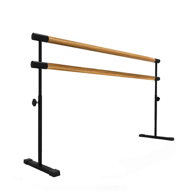 Мобильный хореографический станок двухрядный регулируемый по высоте поручни из дуба 150 см  Pioner A12752