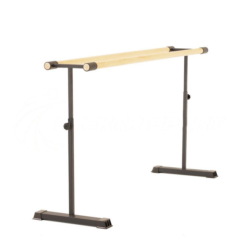 Переносной хореографический станок регулируемый  Дубль Опоры - нерж. сталь, Поручни - сосна Pioner A14241