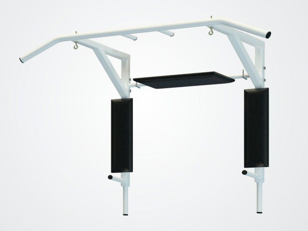 Турник-брусья-пресс, белый Pioner A17161