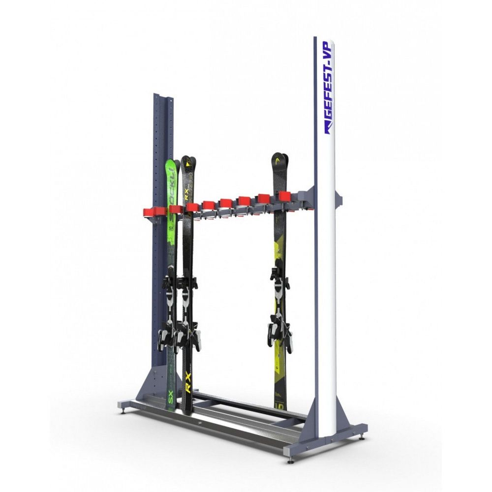 Стеллаж ClipS для горных лыж, двухсторонний 219х243х67см  ClipS-30