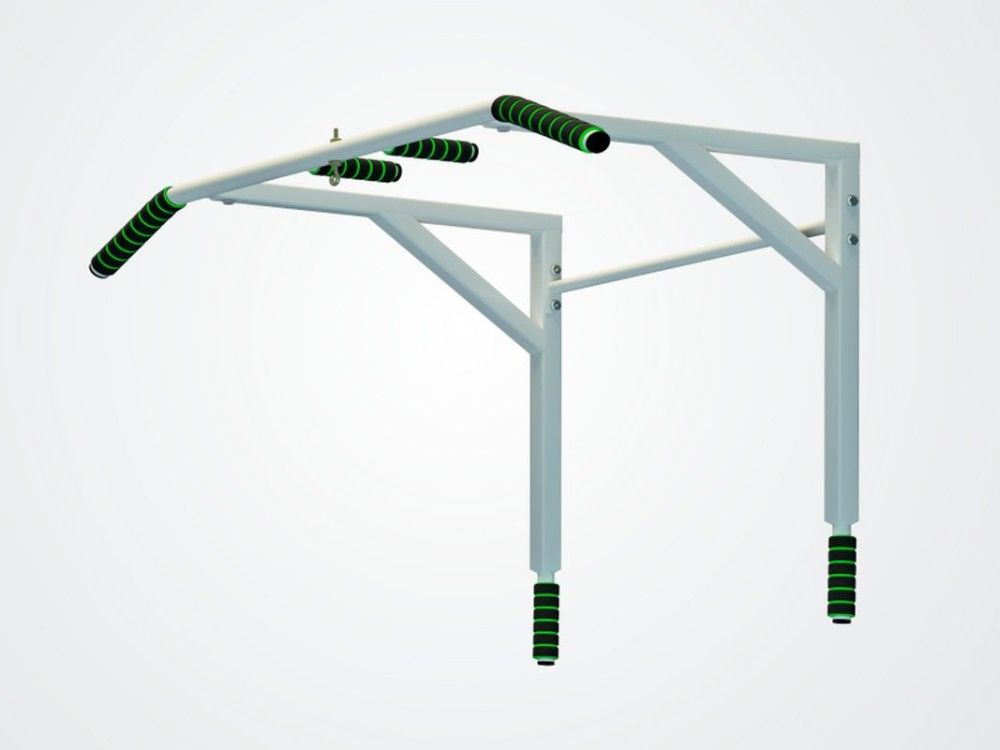 Турник-брусья разборный, белый Pioner A17169