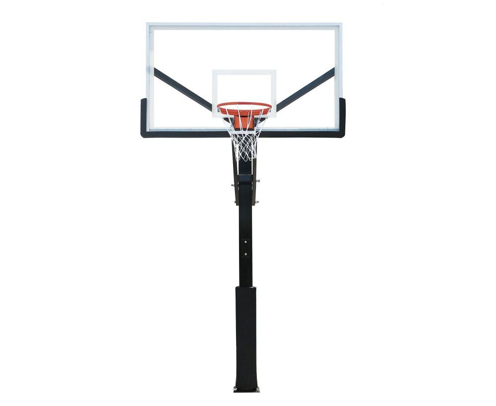 Баскетбольная стационарная стойка DFC ING72GU 180x105см стекло 10мм (Пять коробов).