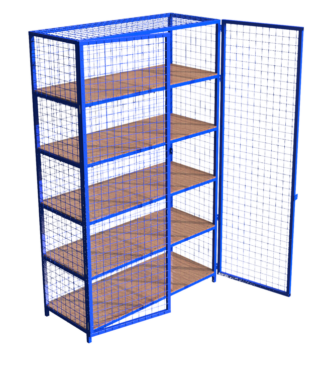 Стеллаж для спортивного инвентаря закрытого типа Pioner A2483374