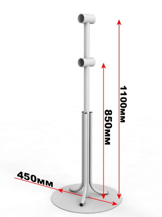 Кронштейн мобильный двухрядный с круглым основанием  Pioner A13692