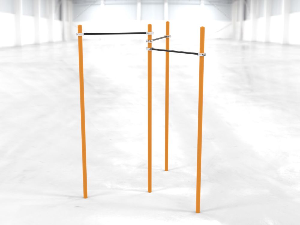 Комплекс из трех турников для Воркаут Pioner A17243