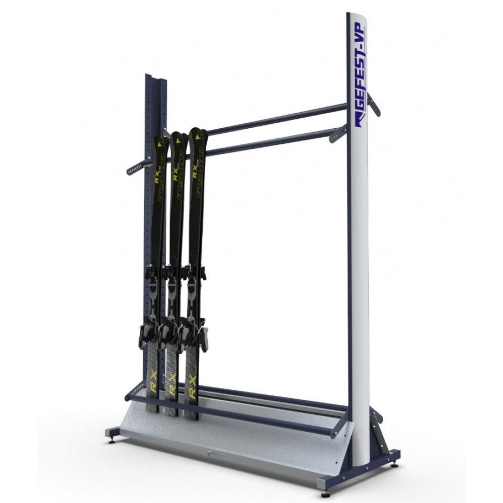 Стеллаж Премиум для горных лыж, двухсторонний 219х125х67см  GLPD-18