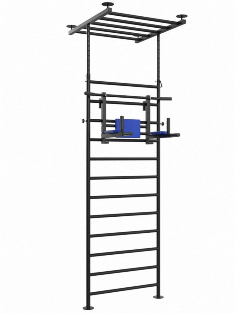 Шведская стенка враспор с регулировкой высоты и турником 3 в 1 Pioner A16178