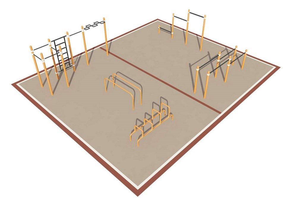 Площадка уличная для воркаут  Pioner A16924