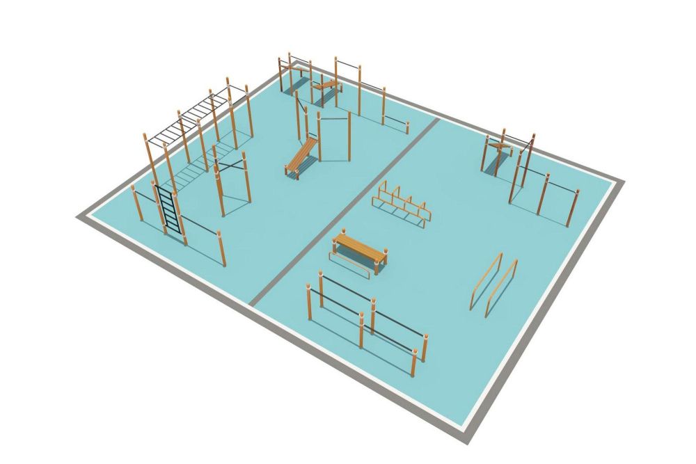 Районная площадка для Воркаут и WRK  Pioner A16473