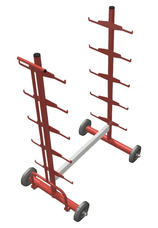 Тележка для транспортировки соревновательных стартовых колодок  Pioner A15306