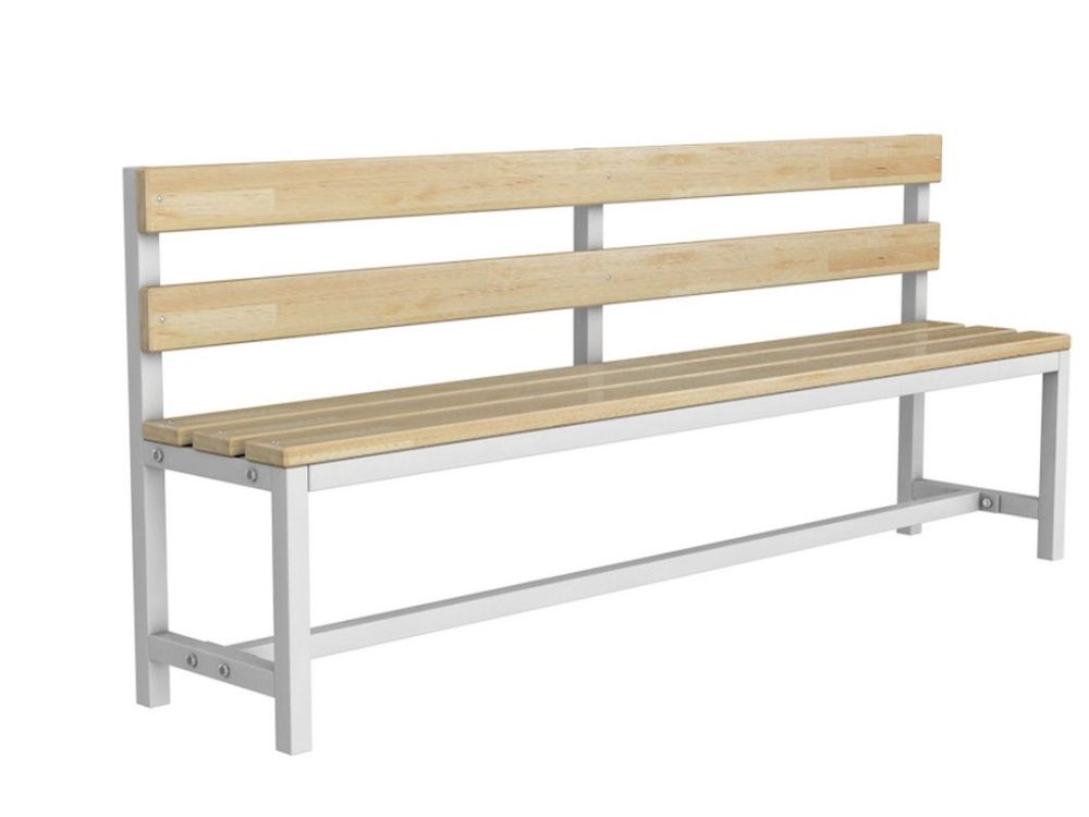 Скамейка для раздевалки со спинкой разборная 150см Pioner A16354