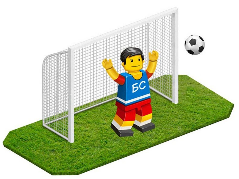 Ворота футбольные стальные 2х5м профиль 80х80 мм  пара Pioner A18078