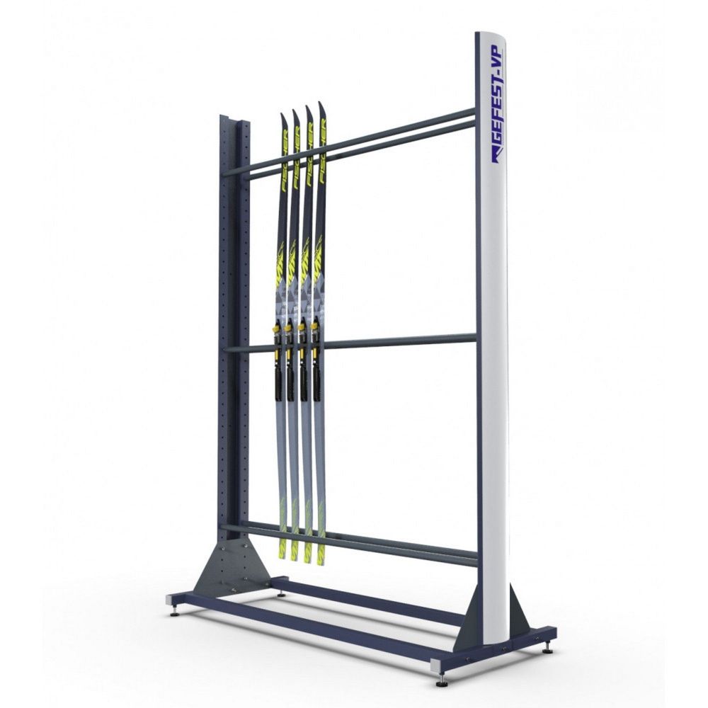 Стеллаж Премиум для беговых лыж, двухсторонний 219х215х67см  BLPD-36