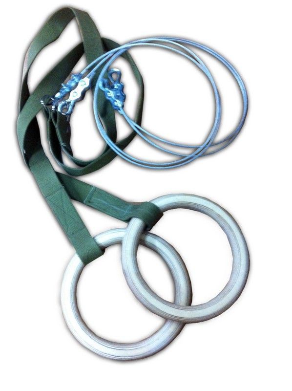 Кольца гимнастические с тросом 2 м,  Pioner A11344