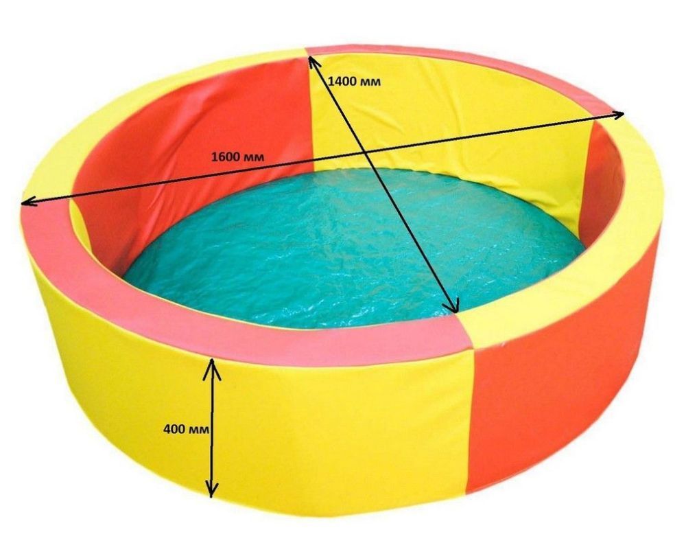 Сухой бассейн с набором шаров (в наборе 800 разноцветных шаров)  Pioner A10256