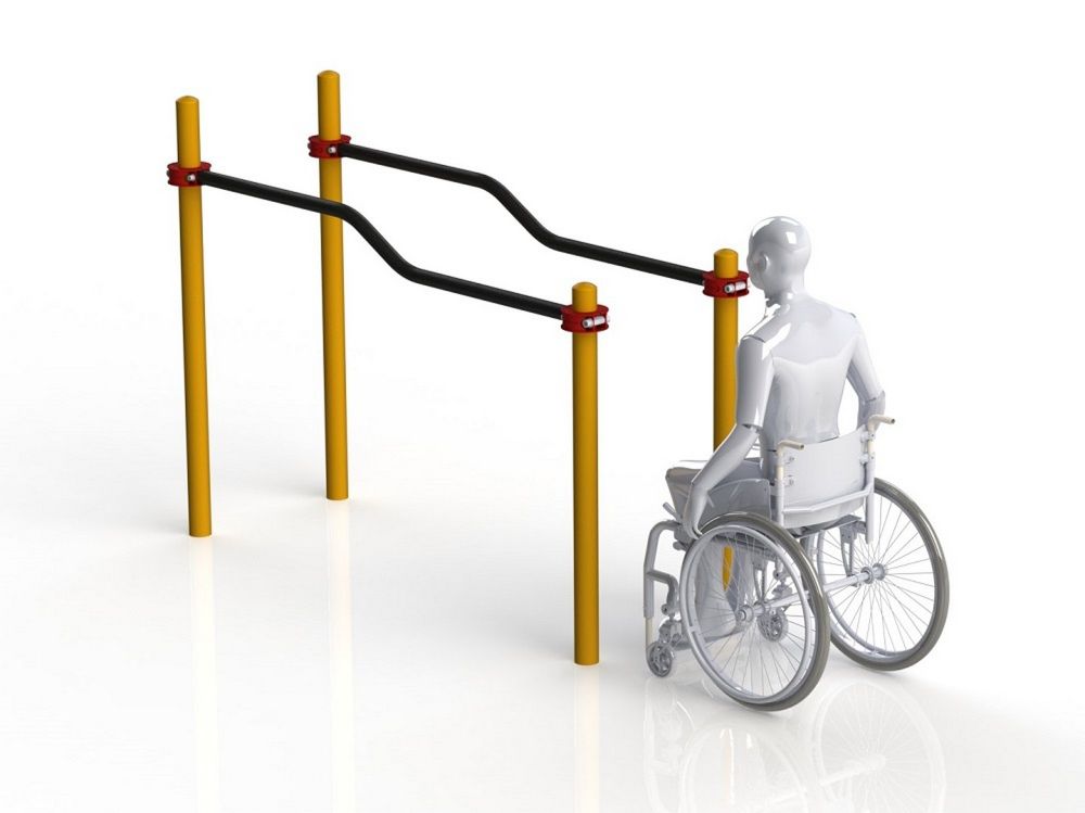 Брусья параворкаут изогнутые в подъем Pioner A11812