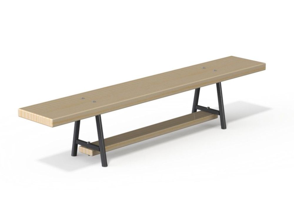 Скамейка гимнастическая 200 см  (2 метал. нож.) Pioner A14121