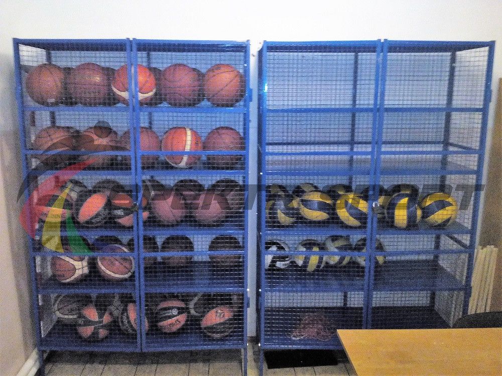 Стеллаж для хранения инвентаря  закрытый 1250х500х2000 (разборный) Pioner A17208