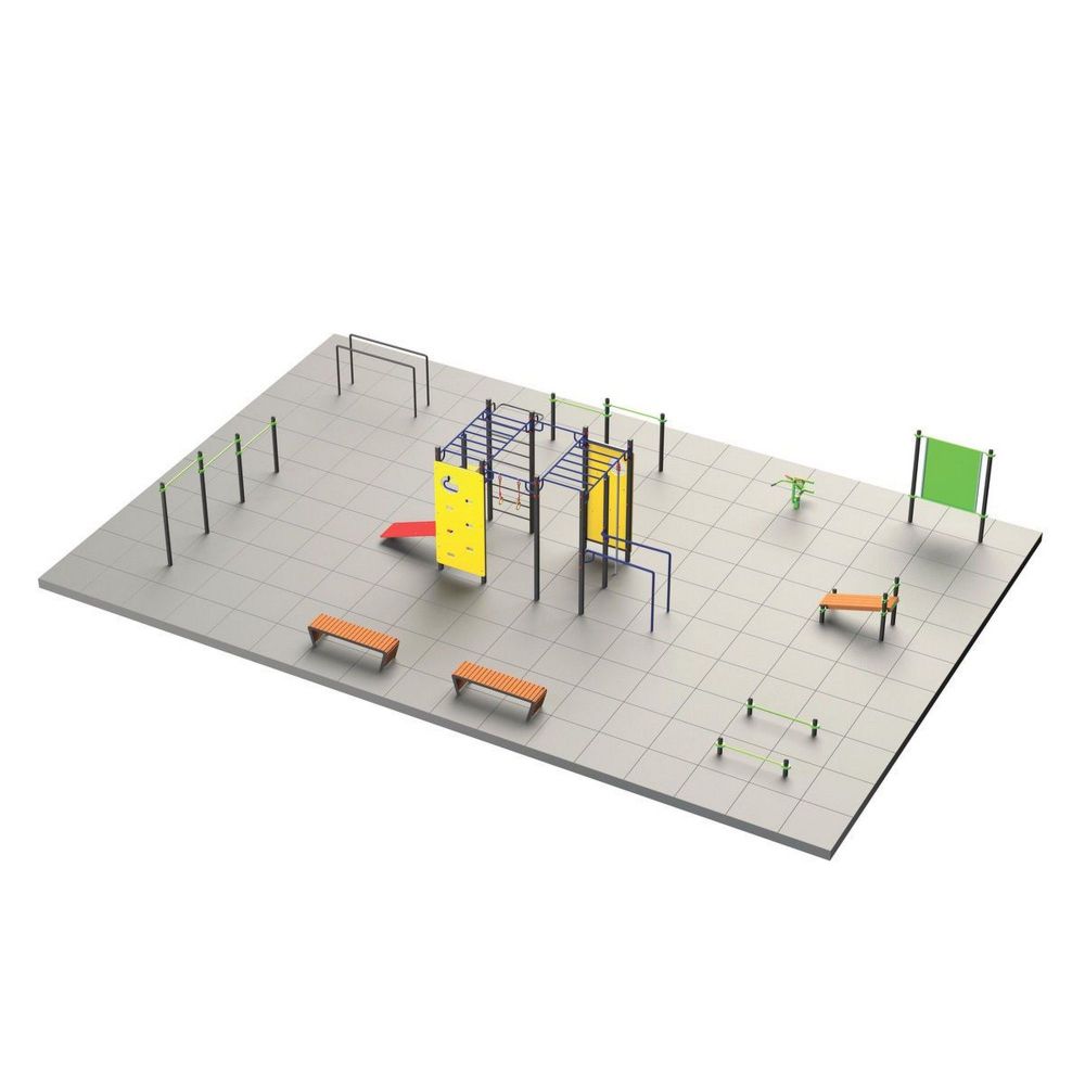 Спортивная площадка 187 кв.м  Pioner A17446