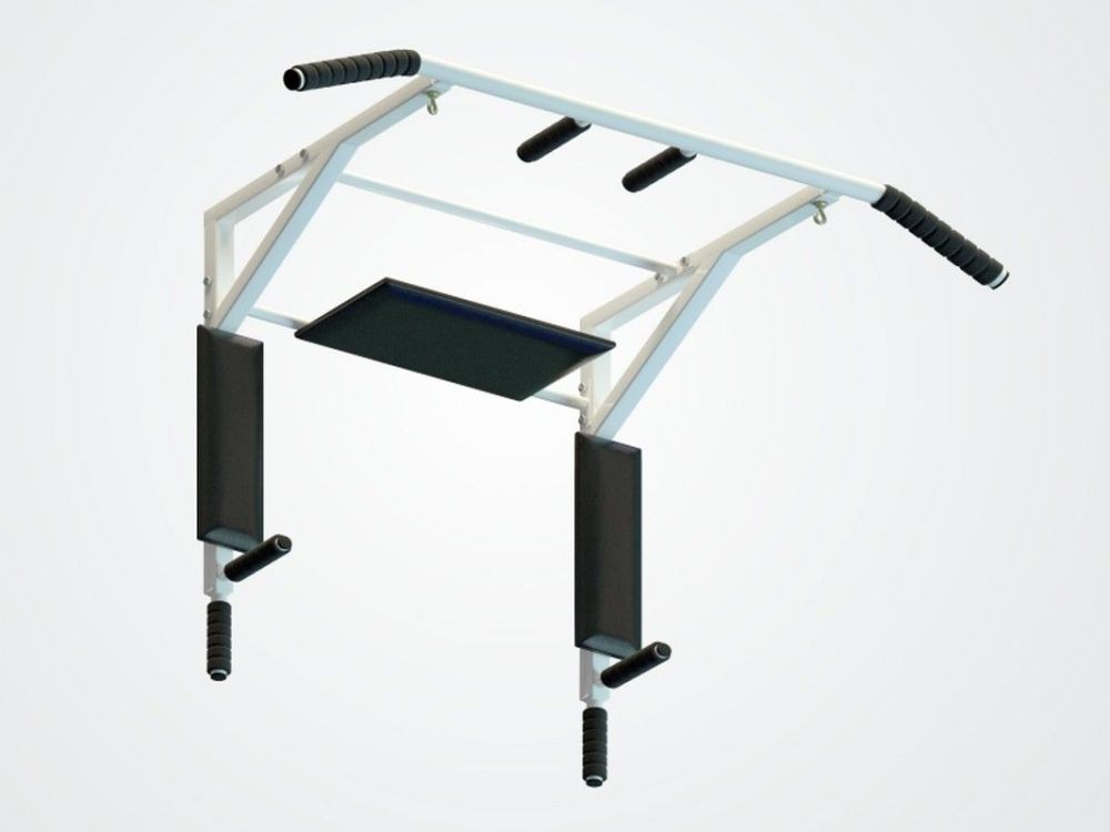 Турник настенный  3 в 1 разборный белый Pioner A17175