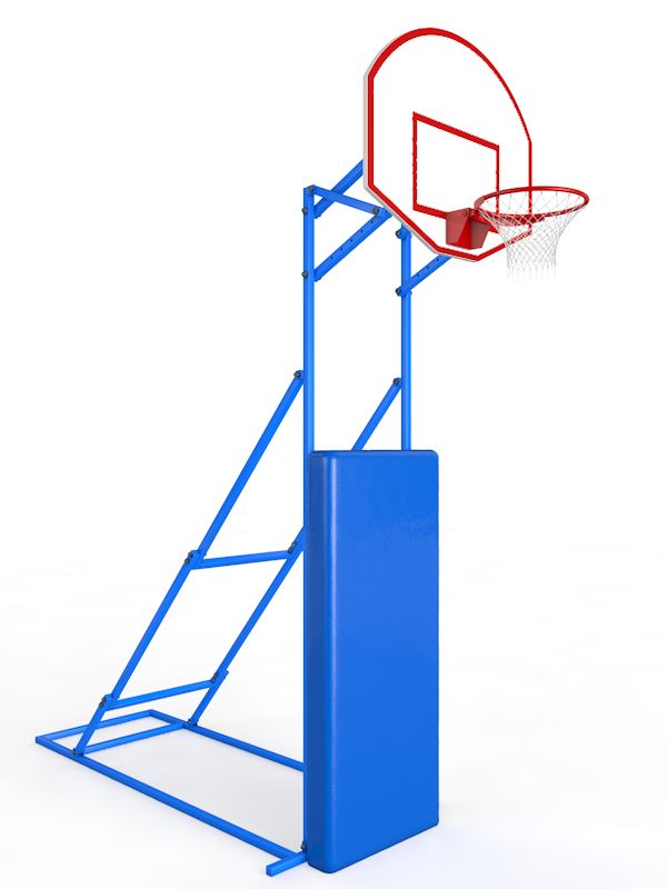 Стритбольная стойка щит из фанеры, мобильная с регулируемой высотой  Pioner A13419