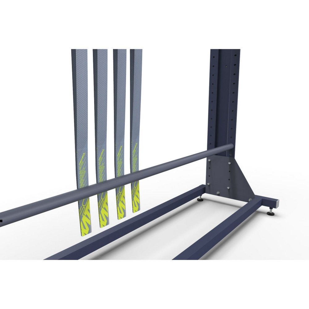 Стеллаж Премиум для беговых лыж, односторонний с вешалкой 219х215х45см  BLVP-18