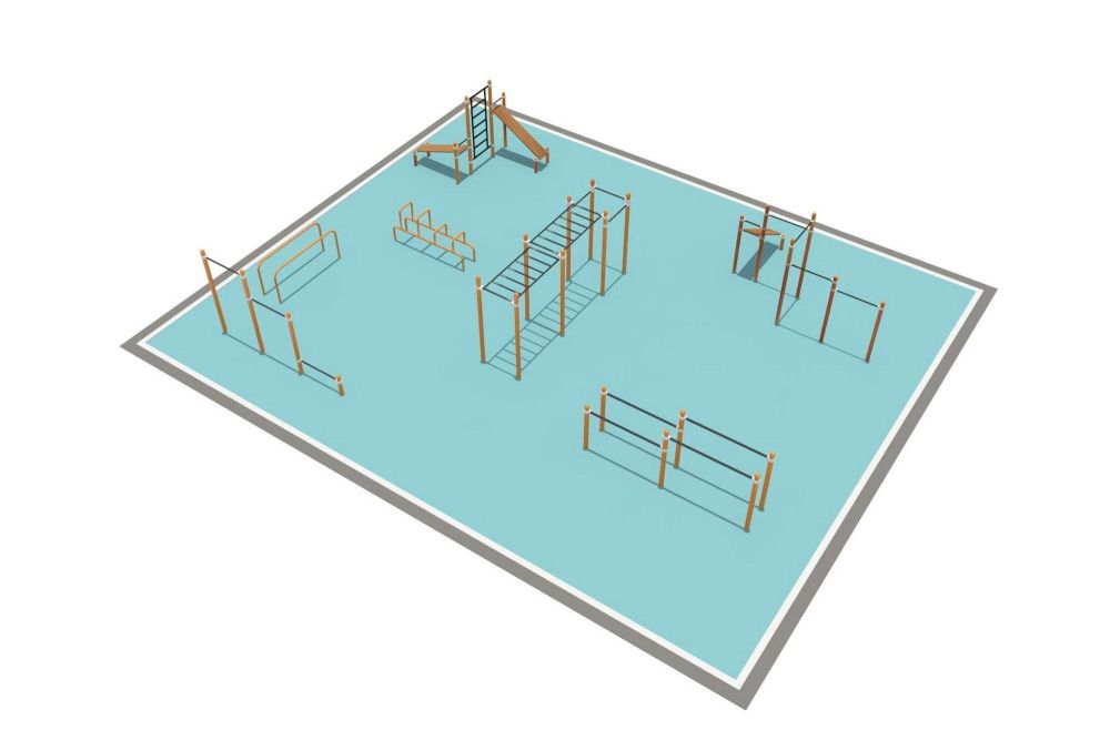 Районная площадка для Воркаут и WRK  Pioner A16445