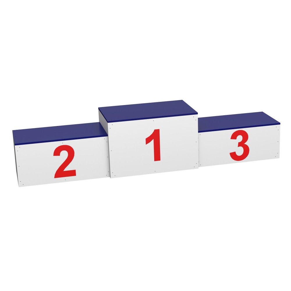 Пьедестал для награждения Матрешка, переносной (обшит металлом) 2 человека на ступень Pioner A13981