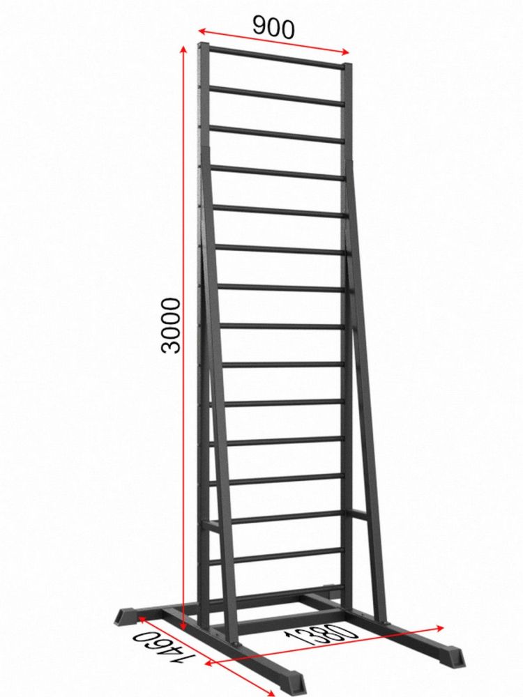 Шведская стенка напольная разборная  Pioner A16224