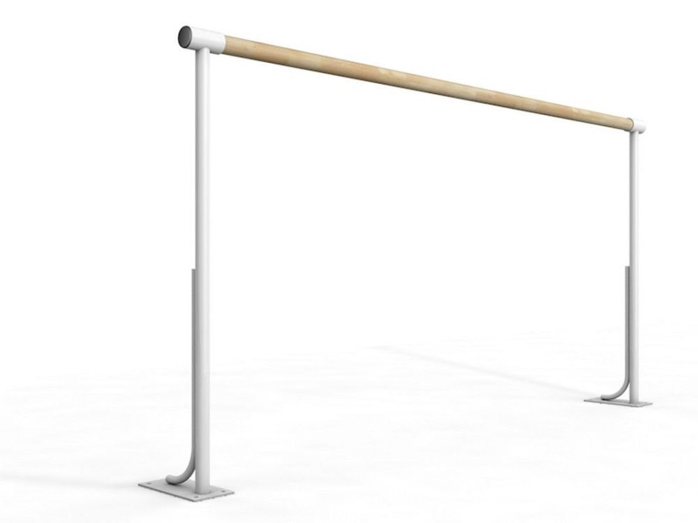 Станок хореографический напольный однорядный (2,0 м) поручень - сосна  Pioner A12515