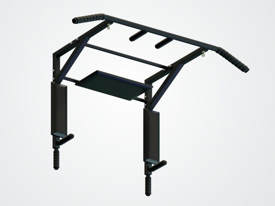 Турник-брусья-пресс настенный разборный черный Pioner A17143