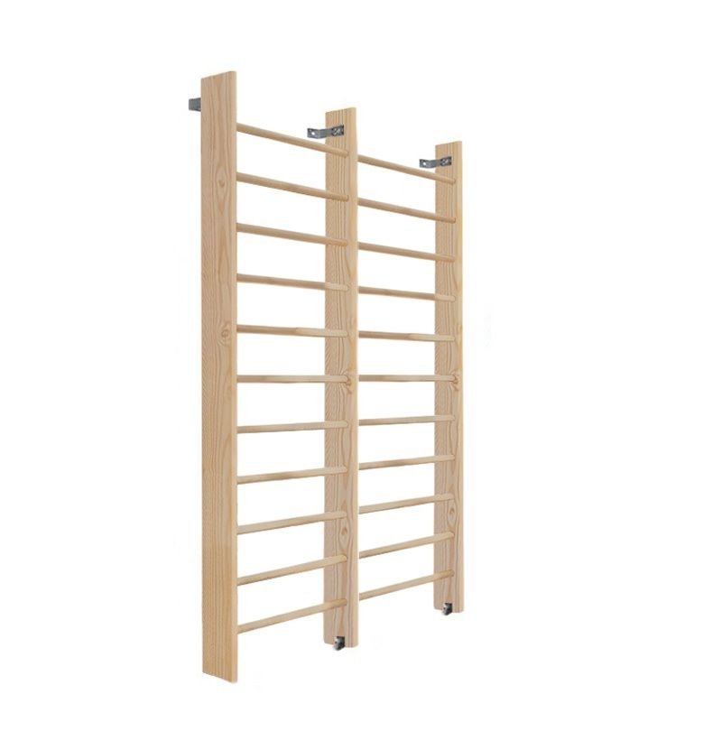 Стенка шведская 2-х секционная 240х160 см, боковина 14 см (массив.сосна) Pioner A15868