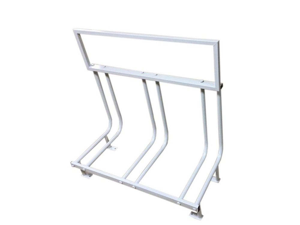 Велопарковка на 3 велосипеда с рекламным местом  Pioner A10159