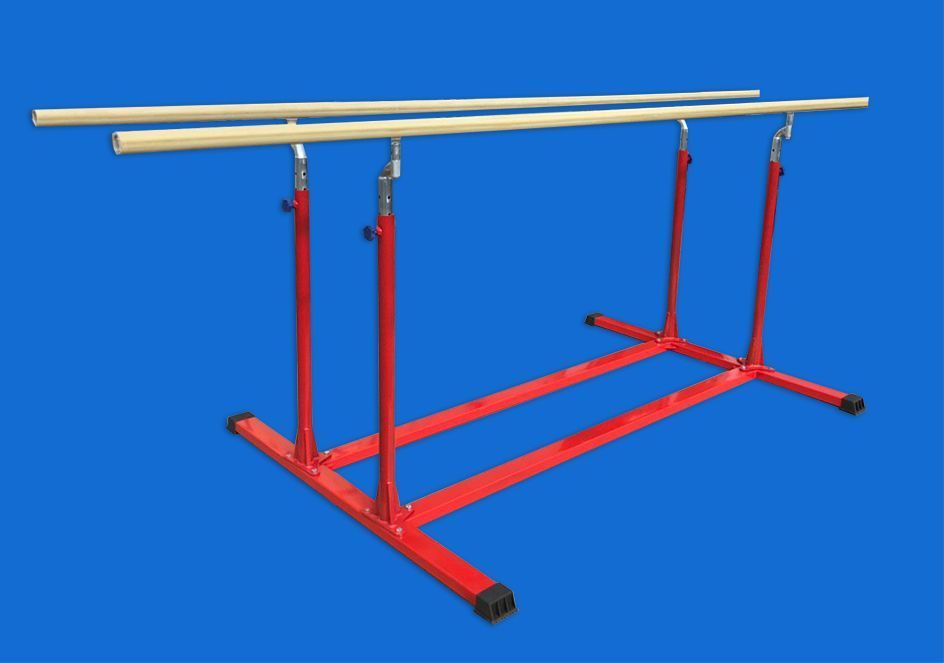 Брусья гимнастические Люкс с деревянными жердями  Pioner A13045