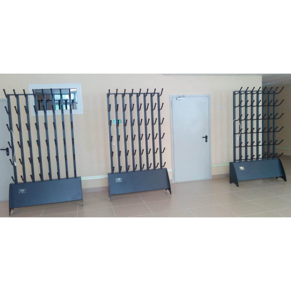 Сушильный стеллаж СЛ1 - Стандарт для обуви, односторонний 220х125х38см SLS-24