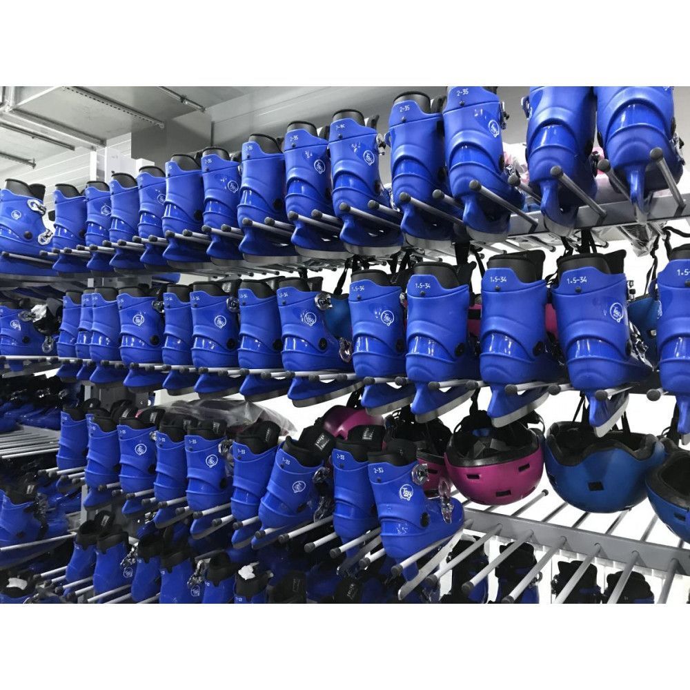 Стеллаж «Премиум» для коньков и роликов, двухсторонний, 108 пар, 6 полок, KPD6-108