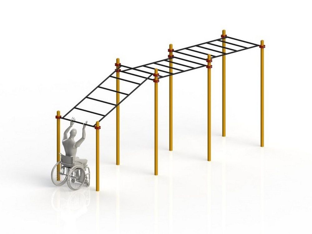 Рукоход разноуровневый для колясочников   Pioner A11778