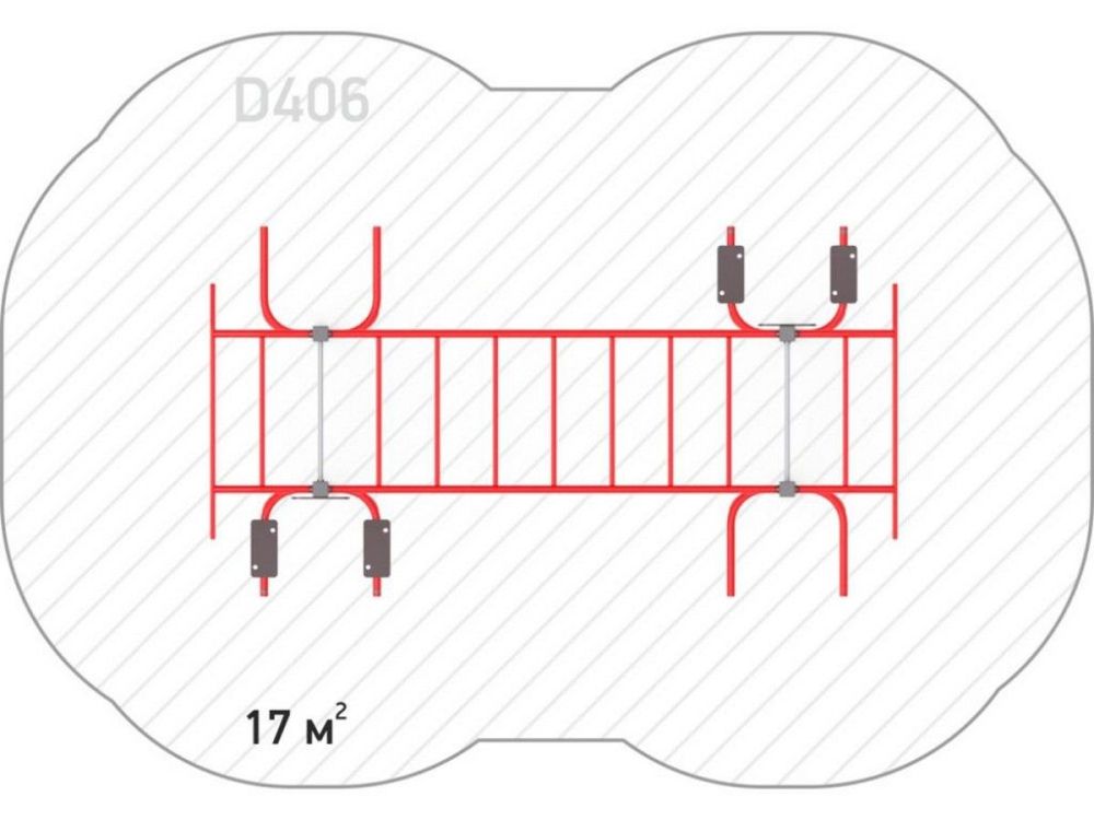 Уличный спортивный комплекс с рукоходом  Pioner A16873