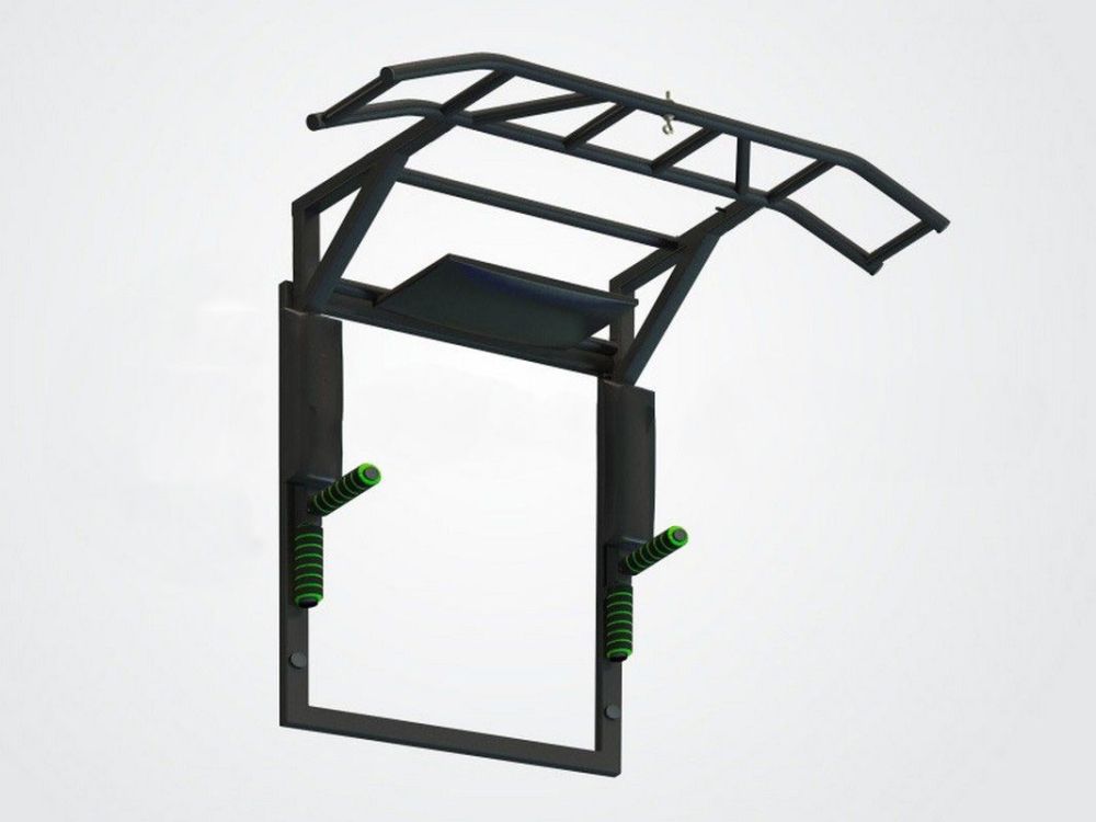 Турник-брусья-пресс на раме цельносварной с доп. Хватами Pioner A17134