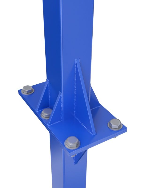 Стойка разборная одноопорная со стритбольным щитом из оргстекла и массовым кольцом  Pioner A13407