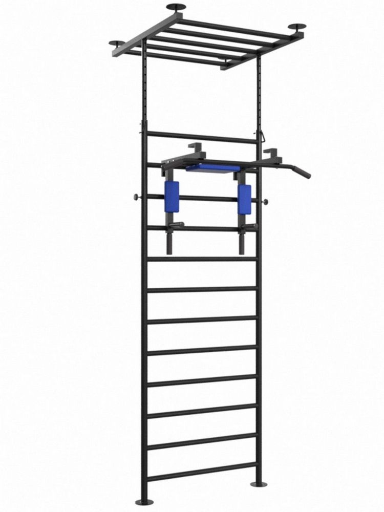 Шведская стенка враспор с регулировкой высоты и турником 3 в 1 Pioner A16178