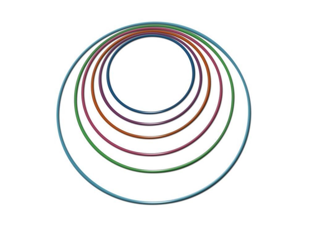 Обруч гимнастический d75см, стальной, окрашенный Pioner A17931