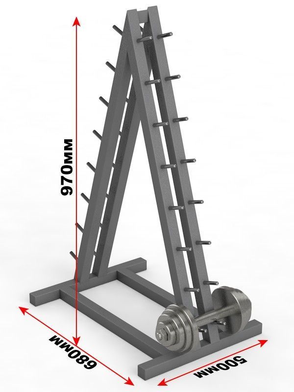 Горка для гантелей цельносварная  Pioner A12145