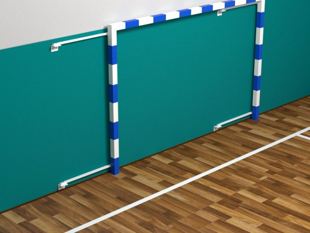 Ворота минифутбольные/гандбольные складные, пристенные  шт Pioner A13839