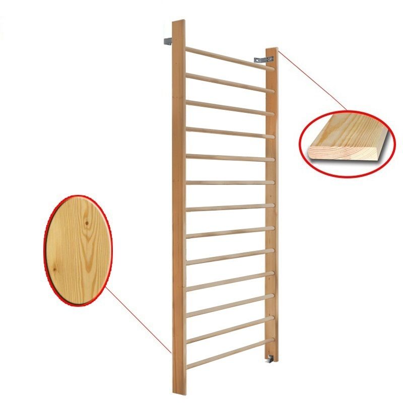 Стенка гимнастическая 280х100см массив.сосна  Pioner A15899