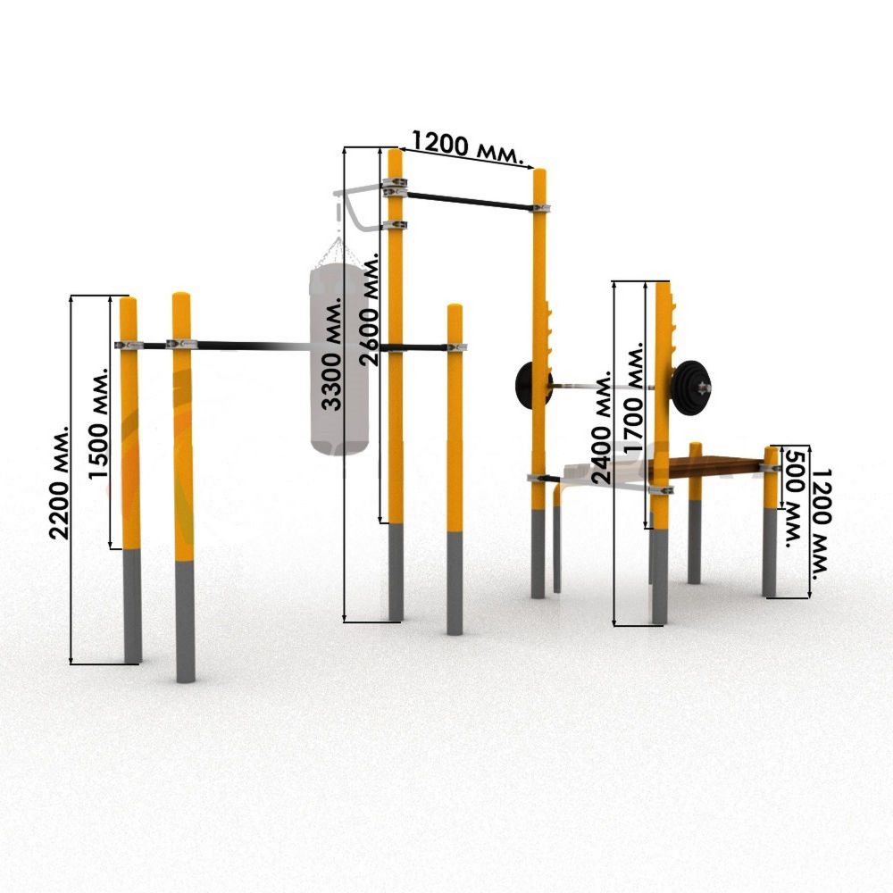 Комплекс для занятий Воркаут   Pioner A16651