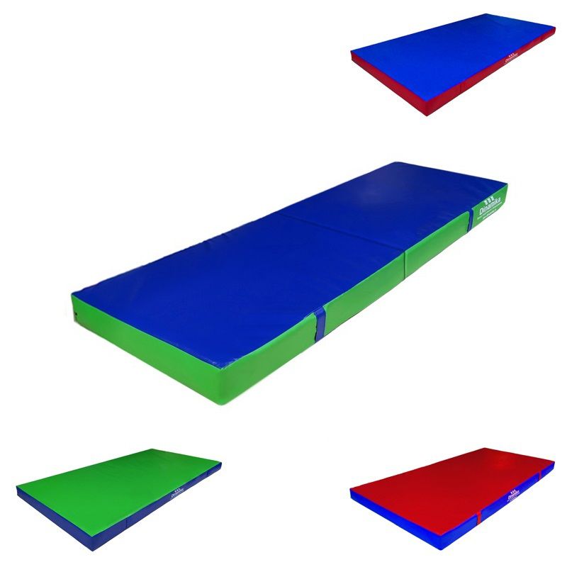 Мат гимнастический 200х50х5см винилискожа складной в 2 сложения (холлослеп/холлофайбер)  Pioner A10445