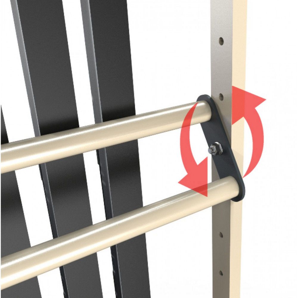 Стеллаж Стандарт для беговых лыж, двухсторонний 205х125х50см  BLS-20