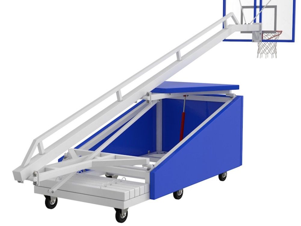 Стойка баскетбольная мобильная складная игровая  вынос 325 см Pioner A13454