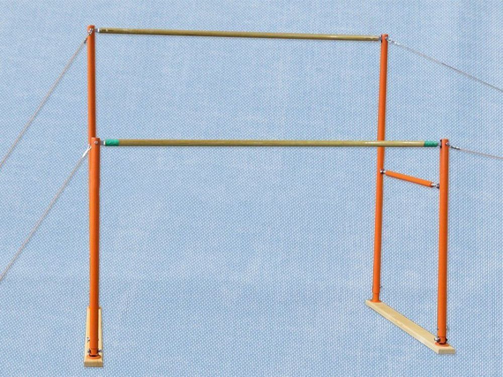 Брусья гимнастические женские массовые со стеклопластиковыми жердями, комплект  Pioner A14734